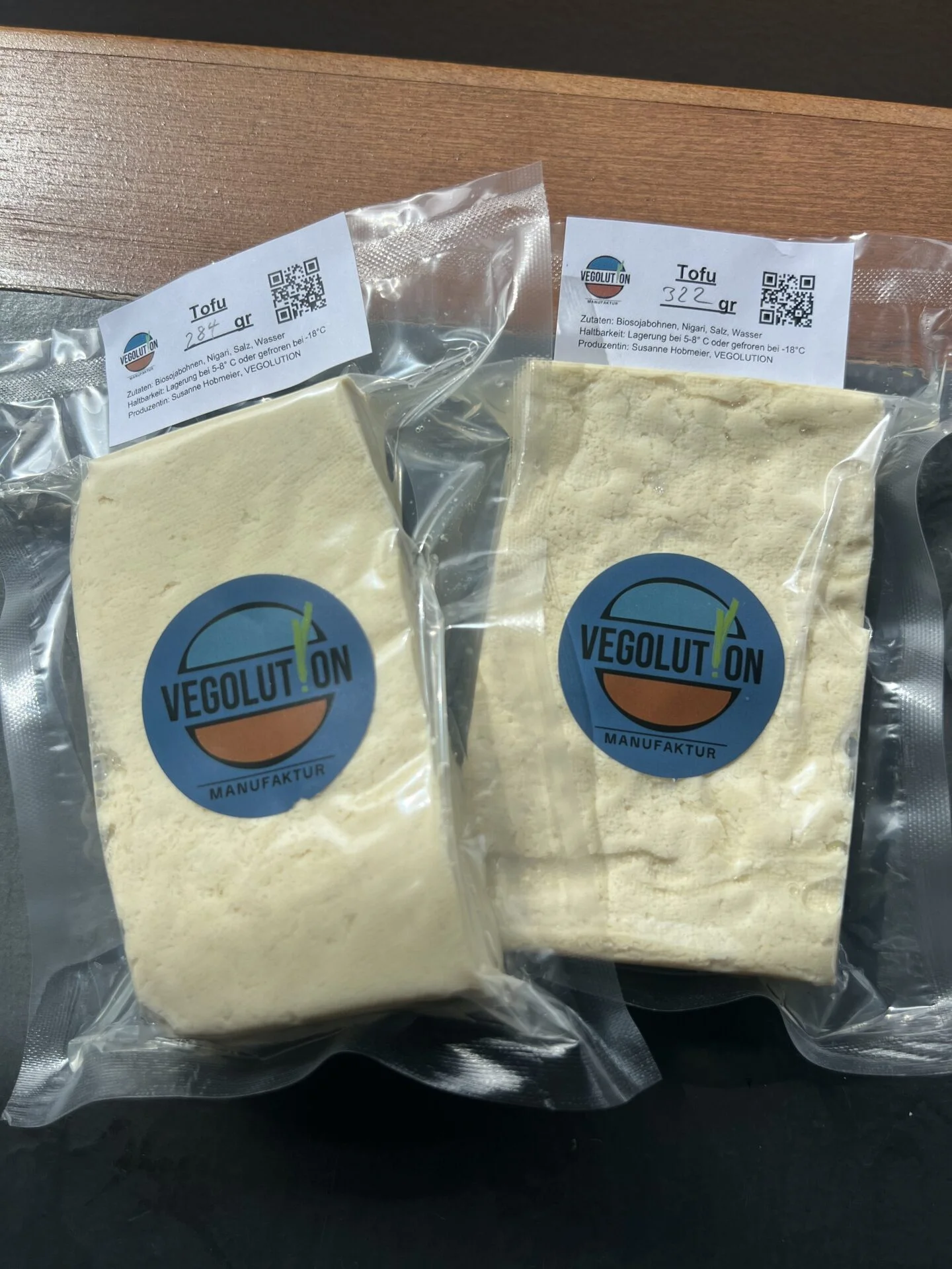 Tofu verpackt